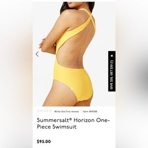 Summersalt Horizon One piece Swimsuit